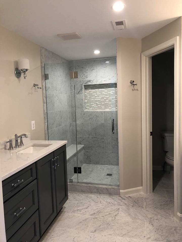 new shower and bathroom remodel