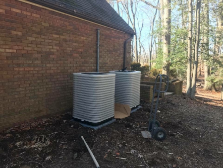 Double Heat Pump Installation